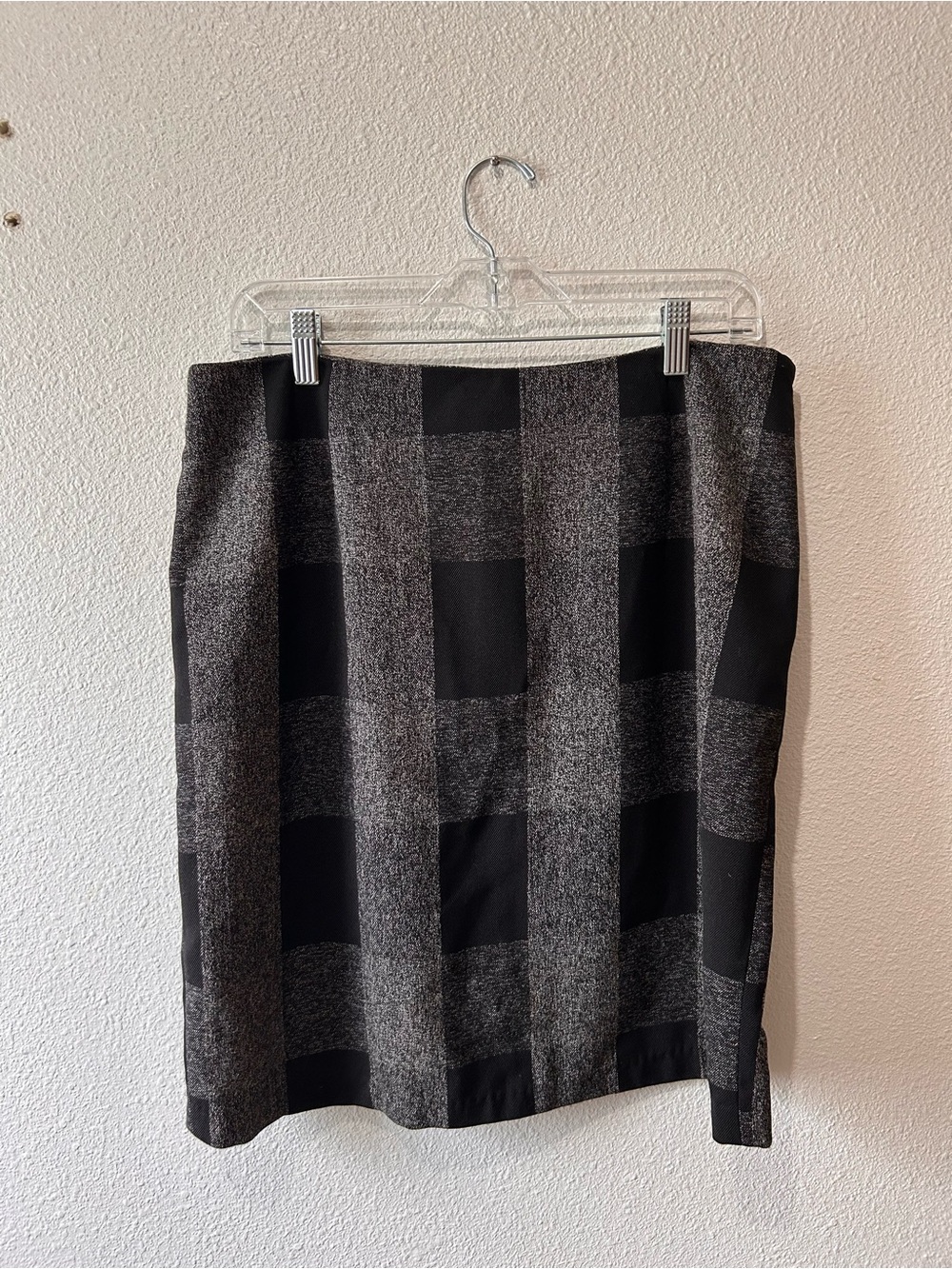 Women's Checkered Ponte Pencil Skirt